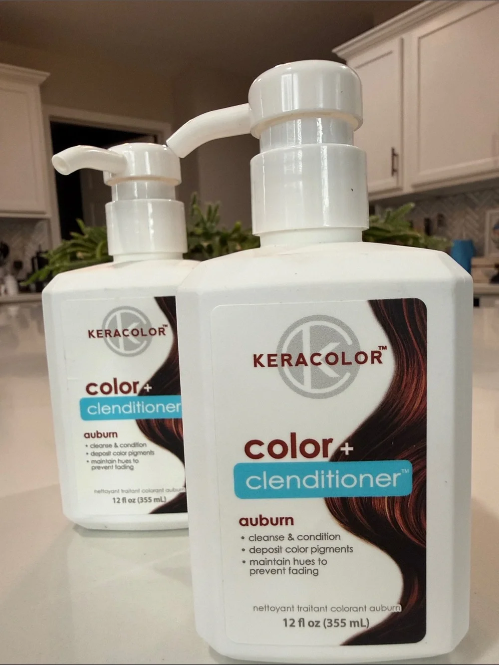 Keracolor Color+ Clenditioner Auburn Conditioning Color Treatment 2 unopened bot